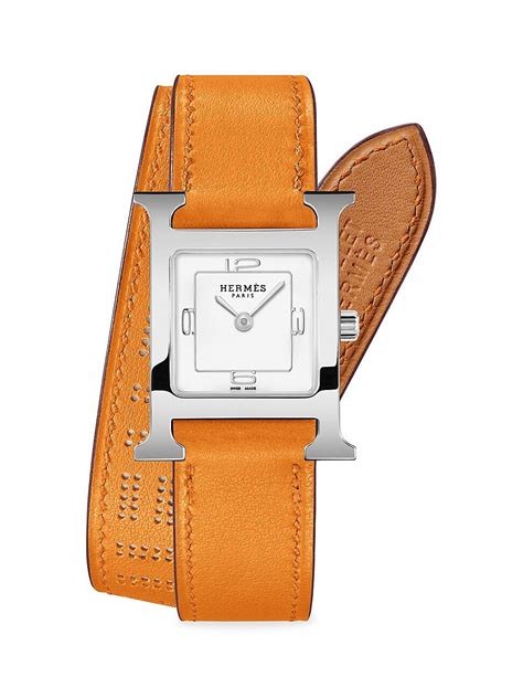 hermes double strap watch.